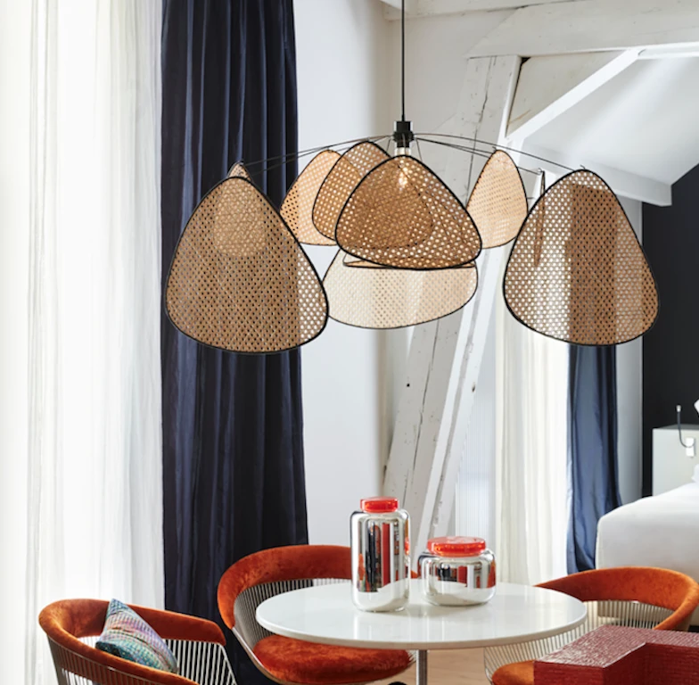 Market Set Suspension En Cannage D110xh45cm Naturel - Screen 6 Market Set Suspension En Cannage D110xh45cm Naturel - Screen – Image 4