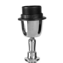 Côté Table Pied De Lampe Attaleia Gris Et Argent En Aluminium -SEMA DESIGN Boutique 32954 DET02 WEB