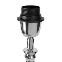 Côté Table Pied De Lampe Olibia Gris Argenté En Aluminium (grand Modèle) -SEMA DESIGN Boutique 32966 DET02 WEB