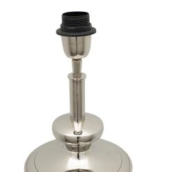 Côté Table Pied Lampe Chaveny Naturel Et Argenté H42cm En Aluminium Et Manguier -SEMA DESIGN Boutique 35606 DET02 WEB