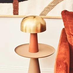 SEMA DESIGN Lampe En Fer H36cm Terracotta Et Doré - Champart -SEMA DESIGN Boutique 449bc amb hd fds cat23 5190