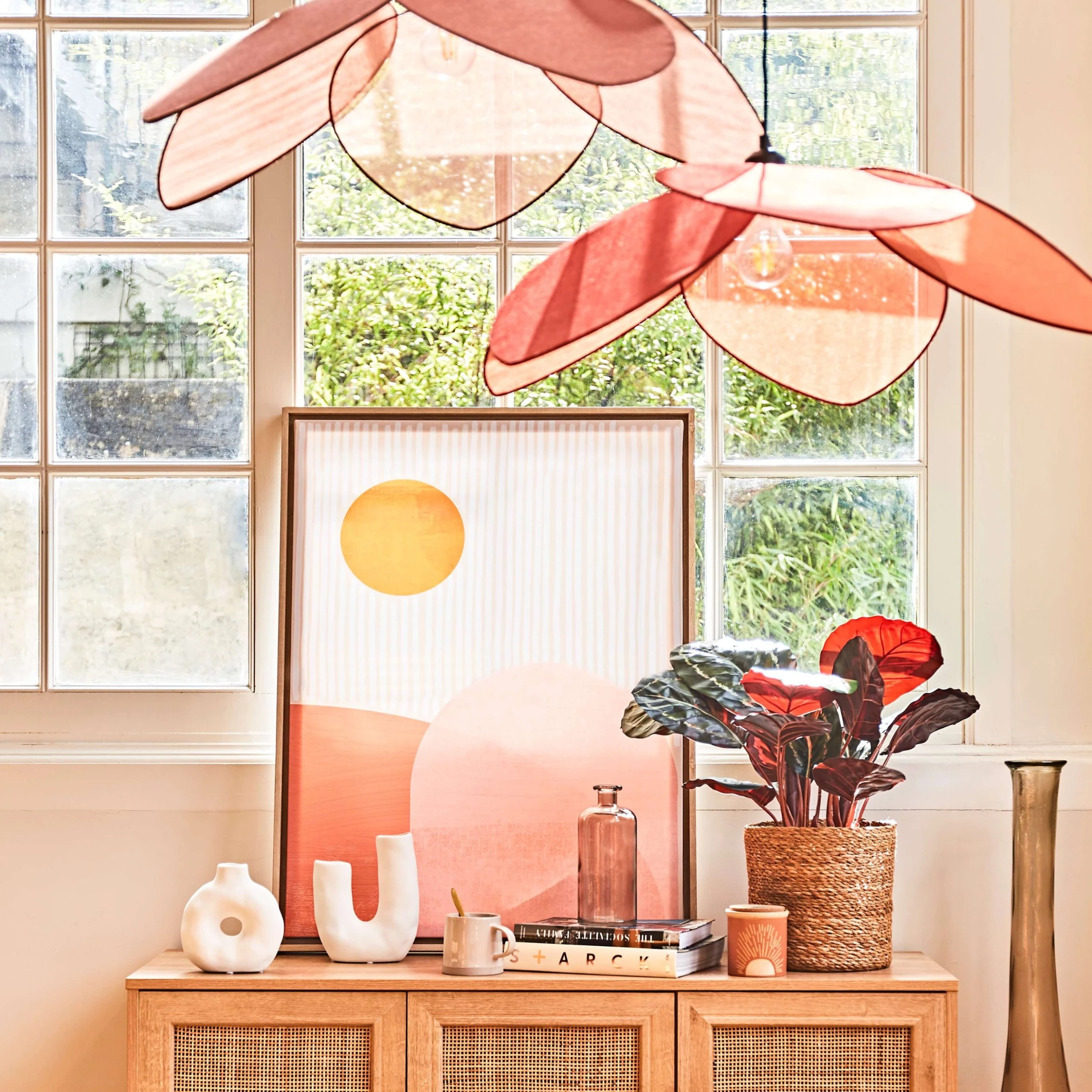 SEMA DESIGN Suspension En Lin Japandi D70cm Terracotta 7 SEMA DESIGN Suspension En Lin Japandi D70cm Terracotta – Image 5