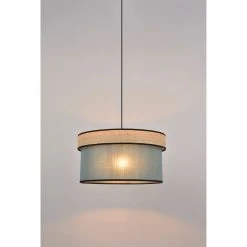 Corep Suspension En Raphia Et Coton D38cm Pétrole - Cylindre -SEMA DESIGN Boutique 606623 FRN02 WEB