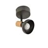 Corep Spot 1 Lumière En Métal Effet Bois Noir - Alvar -SEMA DESIGN Boutique 606637 FRN01 WEB