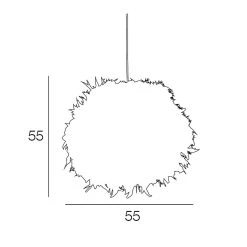 Corep Suspension Boule En Plumes Véritables Cousues Main -SEMA DESIGN Boutique 606655 FRN04 WEB