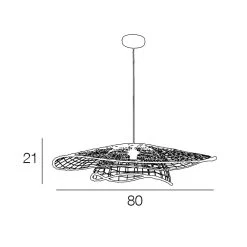 Corep Suspension XXL Double En Métal Et Bambou D80cm - Lanka -SEMA DESIGN Boutique 606667 FRN03 WEB