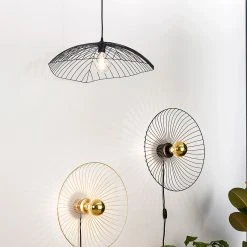 Corep Suspension En Métal Filaire D80cm Noir - Leaf -SEMA DESIGN Boutique 606673 FRN03 WEB