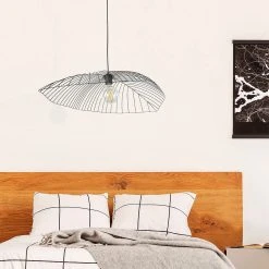 Corep Suspension En Métal Filaire D80cm Noir - Leaf -SEMA DESIGN Boutique 606673 FRN04 WEB