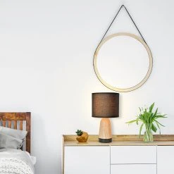 Corep Lampe Touch Métal Effet Bois Abat-jour En Coton Noir 10 Corep Lampe Touch Métal Effet Bois Abat-jour En Coton Noir -SEMA DESIGN Boutique 606689 FRN03 WEB