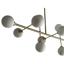 Opjet Suspension Edmond 10 Globes En Verre Opaline Doré 9 Opjet Suspension Edmond 10 Globes En Verre Opaline Doré -SEMA DESIGN Boutique 610316 FRN02 WEB