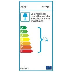 Opjet Lampe 2 Globes En Verre Opaline Doré - Edmond -SEMA DESIGN Boutique 612735 FRN02 WEB