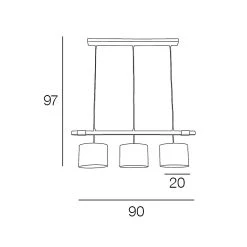 Corep Suspension 3 Lumieres Metal Et Bois H97cm Noir - Bogart 9 Corep Suspension 3 Lumieres Metal Et Bois H97cm Noir - Bogart -SEMA DESIGN Boutique 613462 FRN04 WEB