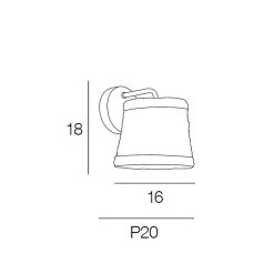 Corep Applique En Métal Naturel H18cm -SEMA DESIGN Boutique 613466 FRN04 WEB