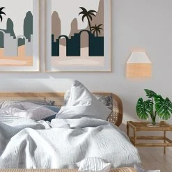 Corep Applique En Raphia H20cm Blanc - Menorca -SEMA DESIGN Boutique 613481 FRN05 WEB