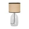 Opjet Lampe En Verre Et Raphia H40.5cm Transparent - Familiale -SEMA DESIGN Boutique 616081 DEB WEB