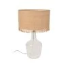 Corep Lampe En Verre Et Raphia Franges H48cm Naturel - Ibiza -SEMA DESIGN Boutique 620167 FRN01 WEB