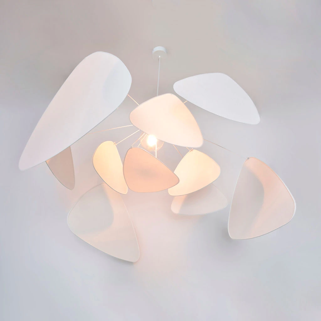 Market Set Suspension En Métal Et Papier D110cm Blanc - Screen Murano 5 Market Set Suspension En Métal Et Papier D110cm Blanc - Screen Murano – Image 3