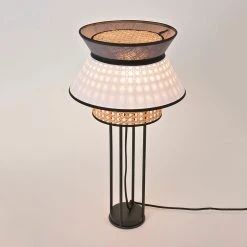Market Set Lampe Blanc Et Anthracite H56cm - Singapour -SEMA DESIGN Boutique 620385 FRN02 WEB