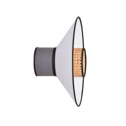 Market Set Applique En Cannage Et Lin H40cm Anthracite - Singapour -SEMA DESIGN Boutique 620392 FRN02 WEB