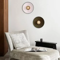 Market Set Applique En Cannage Et Lin H40cm Anthracite - Singapour -SEMA DESIGN Boutique 620392 FRN04 WEB