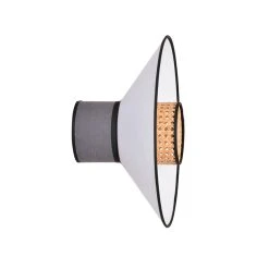 Market Set Applique En Cannage Et Lin H40cm Anthracite - Singapour -SEMA DESIGN Boutique 620392 FRN05 WEB