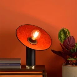 Market Set Lampe En Métal Et Velour H37cm Cognac - Gatsby -SEMA DESIGN Boutique 620422 FRN04 WEB