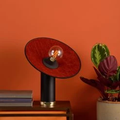 Market Set Lampe En Métal Et Velour H37cm Cognac - Gatsby -SEMA DESIGN Boutique 620422 FRN05 WEB