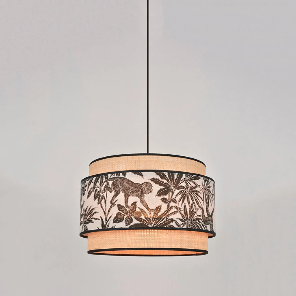 Corep Suspension En Coton Et Raphia D38cm Naturel Et Noir - Milo 5 Corep Suspension En Coton Et Raphia D38cm Naturel Et Noir - Milo – Image 3