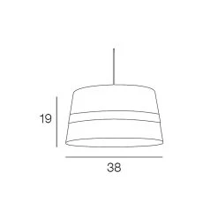 Corep Suspension Velvet En Coton Et Velours Rose D38cm -SEMA DESIGN Boutique 622497 FRN03 WEB