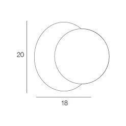 Corep Applique En Metal Doré Et Verre Laiton D18cm Blanc - Manor -SEMA DESIGN Boutique 622503 FRN03 WEB