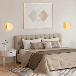 Corep Applique En Metal Doré Et Verre Laiton D18cm Blanc - Manor -SEMA DESIGN Boutique 622503 FRN05 WEB