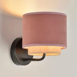 Corep Applique Boheme En Metal Et Velours H17cm Rose -SEMA DESIGN Boutique 622525 FRN02 WEB