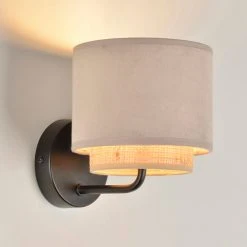 Corep Applique Boheme En Metal Et Velours H17cm Sable -SEMA DESIGN Boutique 622526 FRN02 WEB