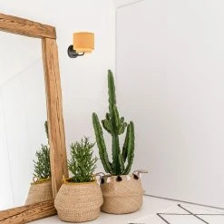 Corep Applique Boheme En Metal Et Velours H17cm Moutarde -SEMA DESIGN Boutique 622528 FRN04 WEB