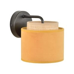 Corep Applique Boheme En Metal Et Velours H17cm Moutarde -SEMA DESIGN Boutique 622528 FRN05 WEB