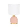 Corep Lampe En Métal H26cm Rose Et Blanc - Ines -SEMA DESIGN Boutique 622542 FRN01 WEB