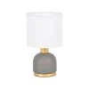 Corep Lampe En Métal H26cm Anthracite Et Blanc - Ines -SEMA DESIGN Boutique 622544 FRN01 WEB
