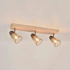 Corep Spot 3 Lumières En Métal H14.5cm Naturel Et Gris - Hillside -SEMA DESIGN Boutique 622547 FRN02 WEB