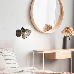 Corep Spot 1 Lumière En Métal H12cm Mat Noir - Iris -SEMA DESIGN Boutique 622557 FRN04 WEB