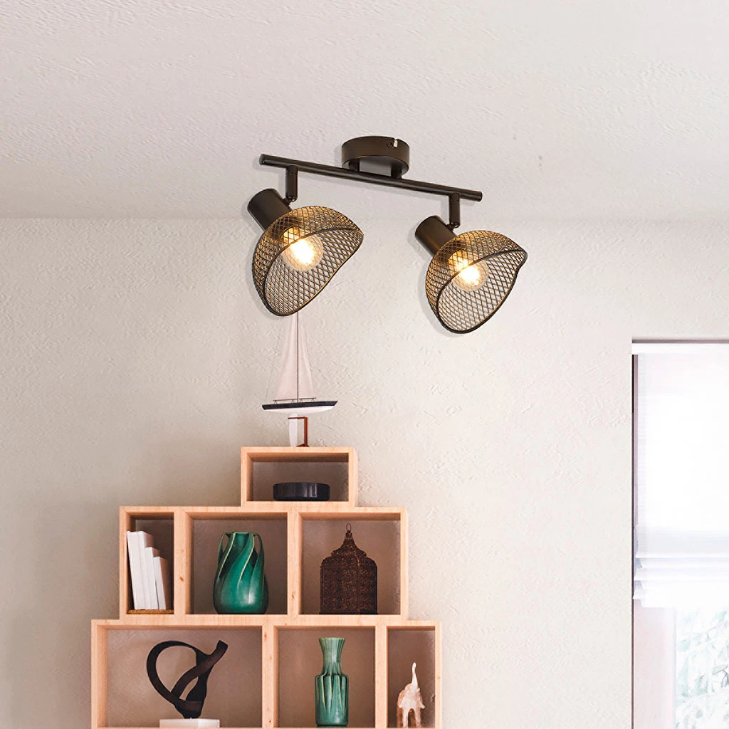 Corep Spot 2 Lumières En Métal H18cm Mat Noir - Iris 6 Corep Spot 2 Lumières En Métal H18cm Mat Noir - Iris – Image 4