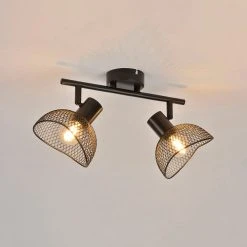 Corep Spot 2 Lumières En Métal H18cm Mat Noir - Iris 11 Corep Spot 2 Lumières En Métal H18cm Mat Noir - Iris -SEMA DESIGN Boutique 622558 FRN05 WEB