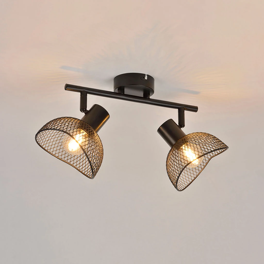 Corep Spot 2 Lumières En Métal H18cm Mat Noir - Iris 7 Corep Spot 2 Lumières En Métal H18cm Mat Noir - Iris – Image 5