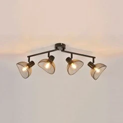 Corep Spot 4 Lumières En Metal H18cm Mat Noir - Iris 12 Corep Spot 4 Lumières En Metal H18cm Mat Noir - Iris -SEMA DESIGN Boutique 622560 FRN06 WEB