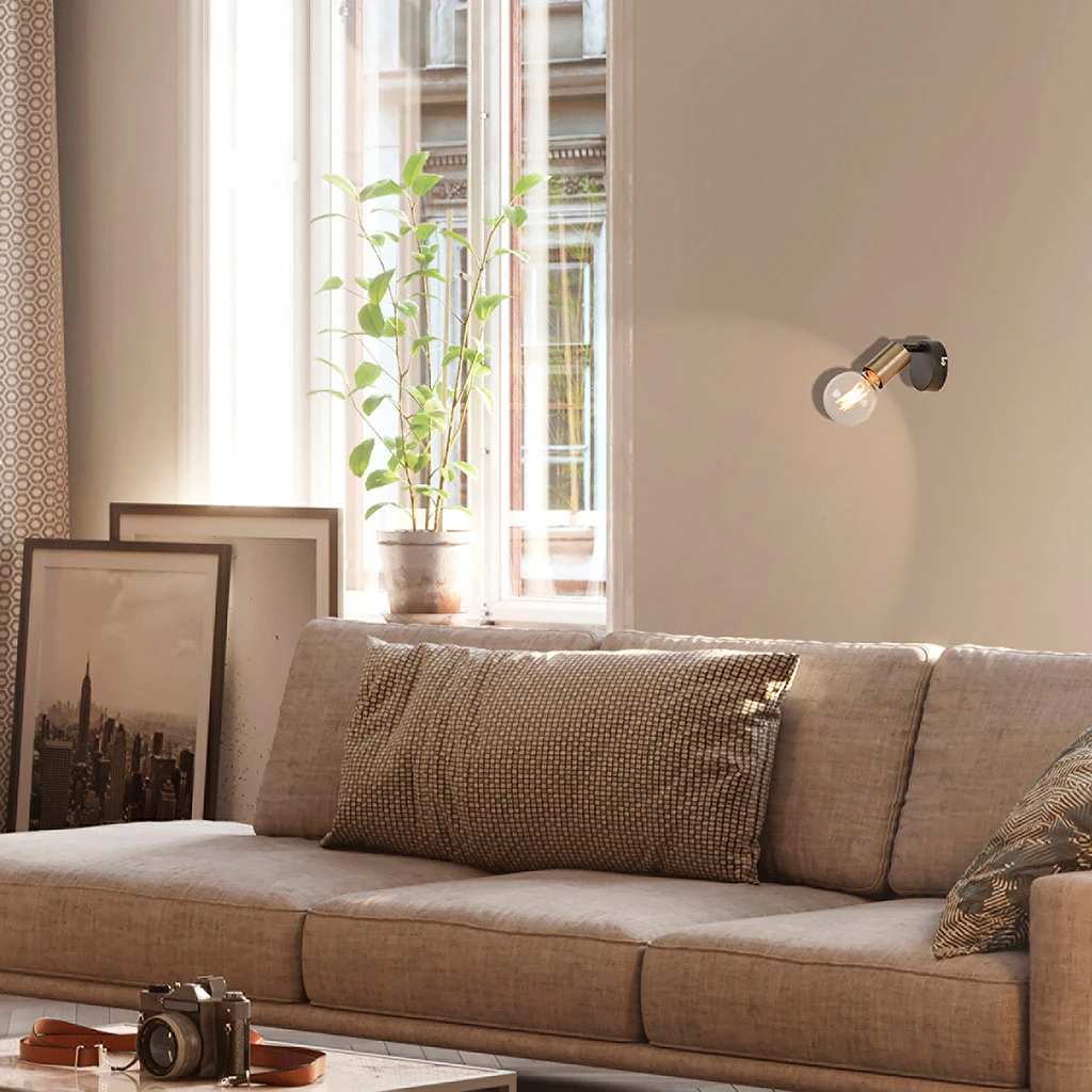 Corep Spot 1 Lumière En Métal Et Laiton H12.5cm Noir - Winston 6 Corep Spot 1 Lumière En Métal Et Laiton H12.5cm Noir - Winston – Image 4