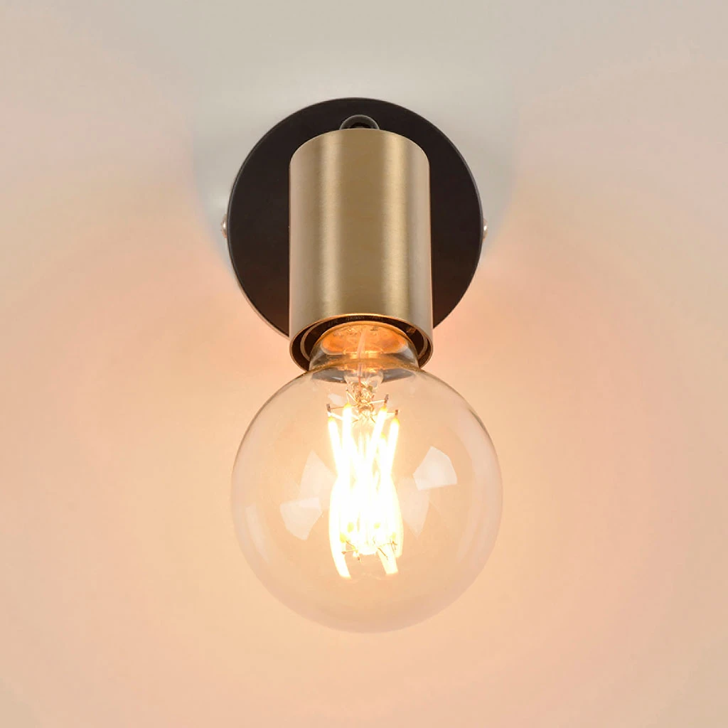 Corep Spot 1 Lumière En Métal Et Laiton H12.5cm Noir - Winston 8 Corep Spot 1 Lumière En Métal Et Laiton H12.5cm Noir - Winston – Image 6