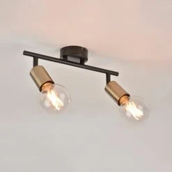 Corep Spot 2 Lumières En Métal Et Laiton H15cm Noir - Winston 8 Corep Spot 2 Lumières En Métal Et Laiton H15cm Noir - Winston -SEMA DESIGN Boutique 622562 FRN02 WEB