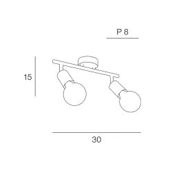Corep Spot 2 Lumières En Métal Et Laiton H15cm Noir - Winston 9 Corep Spot 2 Lumières En Métal Et Laiton H15cm Noir - Winston -SEMA DESIGN Boutique 622562 FRN03 WEB