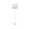 Corep Lampadaire En Metal Et Coton H171cm Blanc - Raito