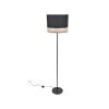 Corep Lampadaire En Metal Et Coton H171cm Noir - Raito