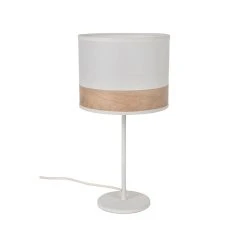 Corep Lampe En Métal Et Coton H36cm Blanc - Raito
